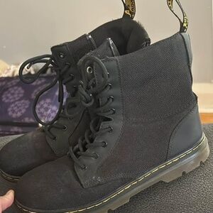 Kids Dr. Marten canvas zip up boot
